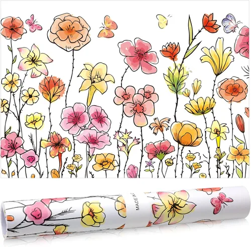 Miniatura 8 de Gersoniel 10 hojas de forros de cajones para aparadores, forros de cajones perfumados, papel perfumado no adhesivo para estantes fragantes del hogar