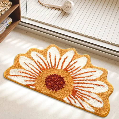 Miniatura 10 de Alfombra de baño extra absorbente, antideslizante, de felpa gruesa, lavable a máquina, para dormitorio, bañera y sala de estar