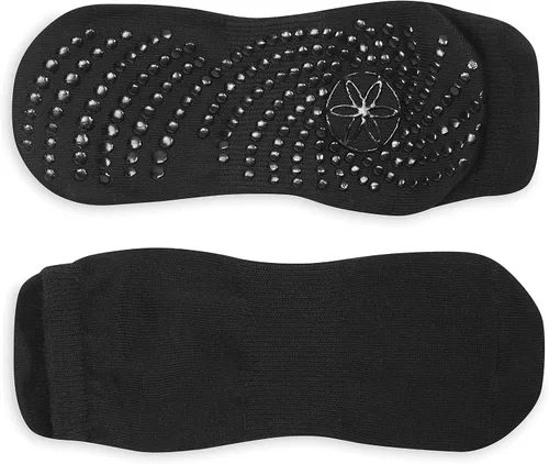 Miniatura 2 de Gaiam Yoga Socks -Non Slip Fitness Sock Grips for Women & Men Ideal for Home Use & All Types of Yoga, Barre, Dance,Black