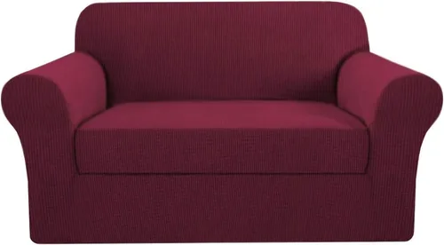 Miniatura 34 de H.VERSAILTEX Funda de Sofá de Alta Elasticidad de 2 Piezas Fundas de Sofá Elegante Funda/Protector de Muebles Suave con Tela de Patrón a Cuadros
