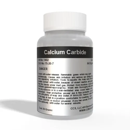 Bultos de carburo de calcio botella de 1.76 oz