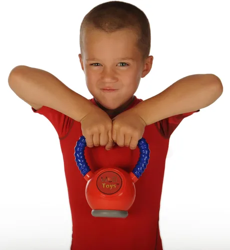 WOD Toys Kettle Kid - Pesa rusa roja, segura y duradera, juguete de levantamiento de pesas para niños, fitness, gimnasio para niños, equipo de