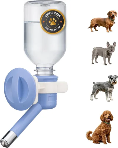 Miniatura 13 de Choco Nose Botella patentada sin goteo para perros/alimentador para perros/gatos y otros animales de tamaño pequeño-mediano - para jaulas, jaulas