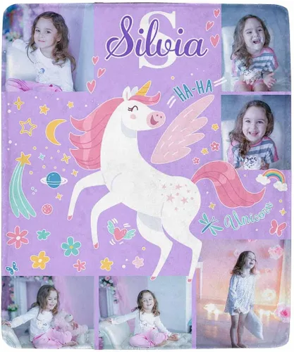 Miniatura 33 de Artsadd Mantas personalizadas con nombre para bebés niños y niñas, mantas de bebé personalizadas con nombre, manta personalizada para niños