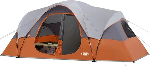 Miniatura 10 de UNP Tienda de campaña para 10 personas, tiendas familiares, fiestas, tienda de campaña para festivales de música, grande, fácil de instalar, 5