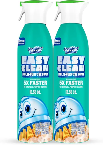 Miniatura 9 de Limpiador multiusos de baño con espuma fácil de limpiar Scrubbing Bubbles, botella de spray continuo, espuma de acción rápida, 13.58 onzas