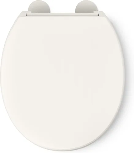 Miniatura 10 de KOHLER 25876-96 Hyten Asiento de inodoro redondo de cierre suave elevado de 3 pulgadas de altura, asiento contorneado con topes Grip-Tight, herrajes