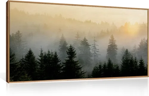 Miniatura 40 de FWIEXA Juego de Arte de Lienzo Bohemio Enmarcado para Pared, Cuadros Botánicos Verde Salvia Decoración de Pared, Impresiones de Arte de Plantas