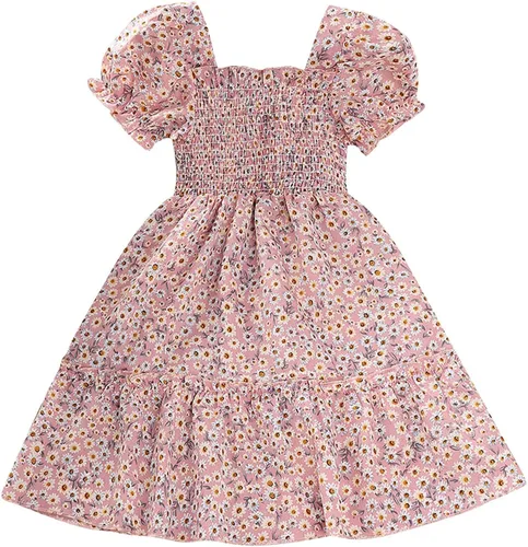 Vestidos de niña 3T, vestidos para niñas de 2 años, camisas para niñas 3T, vestido de niña de flores, conjuntos de trajes para niñas, vestidos para