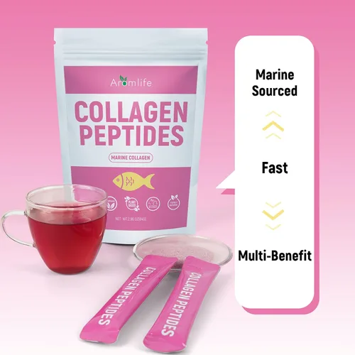Miniatura 4 de Aromlife Péptidos de colágeno para mujeres, sin aglomeración, 14 días de péptidos de colágeno en polvo para piel, cabello, uñas y digestivo, sabor a