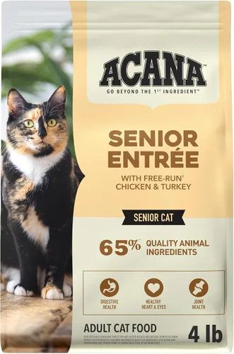 ACANA Alimento Seco para Gatos Mayores Entrada Principal de Pollo, Pavo y Pato Bolsa de 4 lb