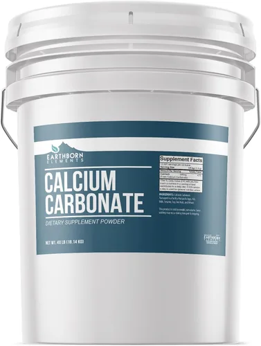 Carbonato de calcio en polvo de 5 galones, polvo de piedra caliza, aditivo para pasta de dientes (640 onzas)