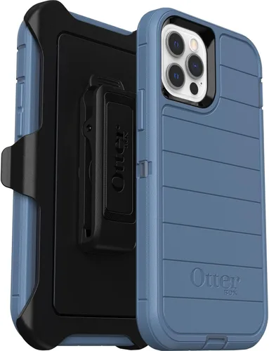 OtterBox Defender Series - Funda para iPhone 12 y iPhone 12 Pro (solo) - Clip de funda incluido - Protección contra microbios - Empaque no minorista
