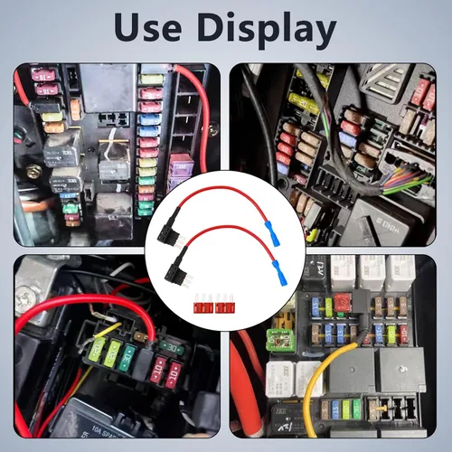 Miniatura 6 de Grifo de Fusible Micro 3, Adaptadores para Agregar un Circuito, Portafusibles Expandibles Estilo Cuchilla de 12V para Luces de Underglow, LEDs