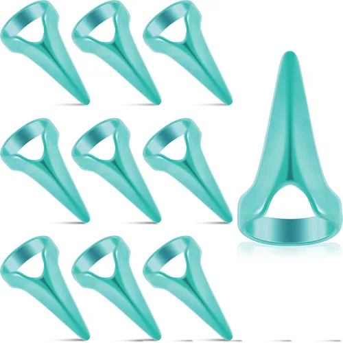 Hicarer Juego de 10 herramientas para trenzar el cabello de puntada, anillos de sección de separación de cabello de metal para trenzado de dedos,