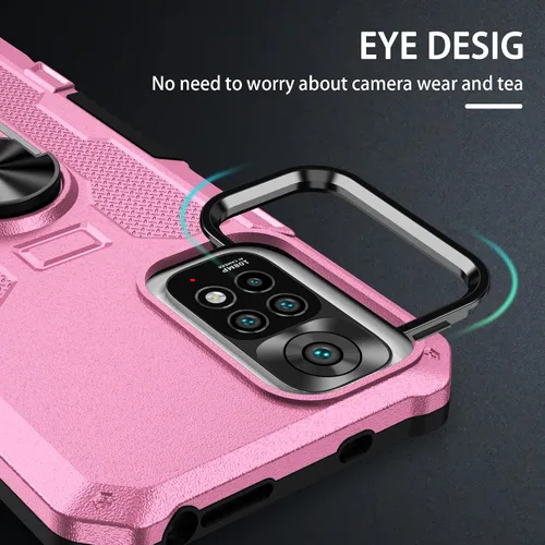 Miniatura 6 de Funda para Xiaomi Redmi Note 12S/Redmi Note 11/Redmi Note 11S 4G Metal CD Pattern Ring Holder Funda para teléfono móvil Funda protectora a prueba