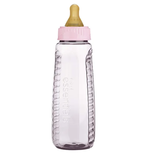 Miniatura 3 de NUK - Botella Gerber First Essentials Clearview en varios colores con pezón de látex, 9 onzas Transparente