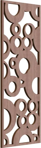 Miniatura 40 de Farwell Paneles de pared decorativos de madera con calado, 13 3/8 pulgadas de ancho x 34 3/8 pulgadas de alto x 1/4 de alto, roble rojo rojo