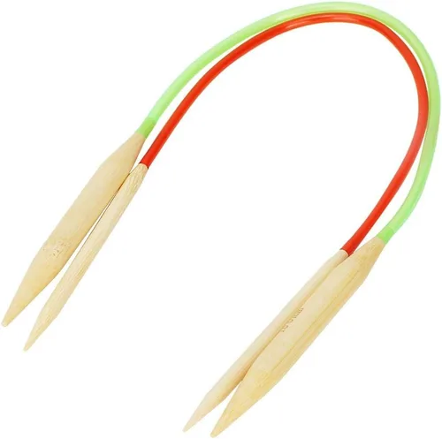 Miniatura 9 de Marhynchus 18 piezas de doble punto, herramientas de tejer bordado, agujas de tejer de bambú, juego de agujas de tejer circulares, tubo colorido