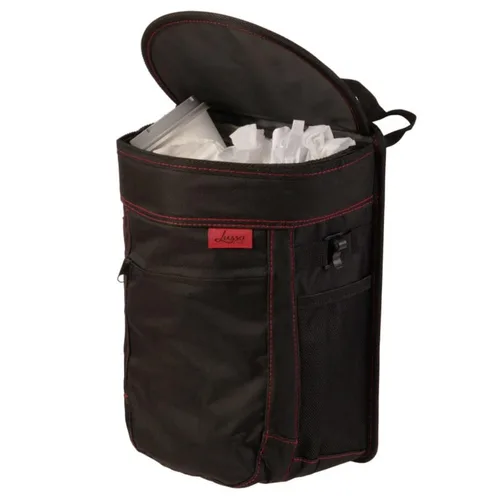 Lusso Gear - Basurero para automóvil a prueba de derrames, cubo de basura colgante de 2.5 galones, para hombres y mujeres, interior extraíble, 1