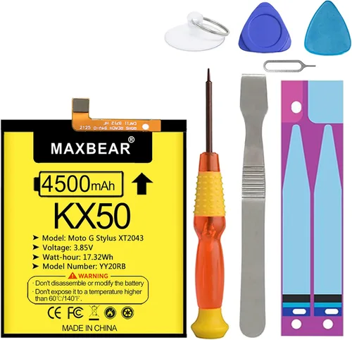 Miniatura 7 de MAXBEAR Moto G Stylus - Batería (actualizada) de polímero de litio de 4500 mAh para Motorola Moto G Stylus 2020 (KX50) Moto G Pro, Moto G8 Stylus