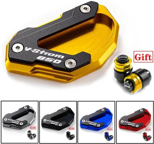 Miniatura 2 de Para Suzuki para V-Strom 650/XT para VSTROM 650 para DL650 Accesorios Soporte lateral con placa de soporte ampliada y placa de soporte de cubierta