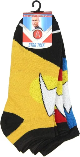 Miniatura 3 de Star Trek Socks The Next Generation - Calcetines tobilleros para adultos, hombres y mujeres (paquete de 3), Multicolorido