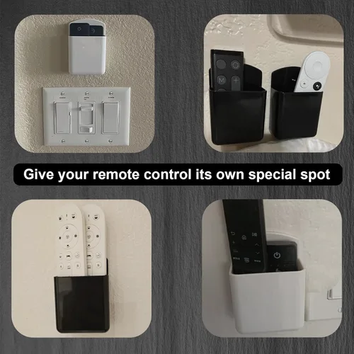 Miniatura 5 de 2 soportes de pared para control remoto, adhesivo para TV de CA, soporte de control remoto de pared para almacenamiento de oficina