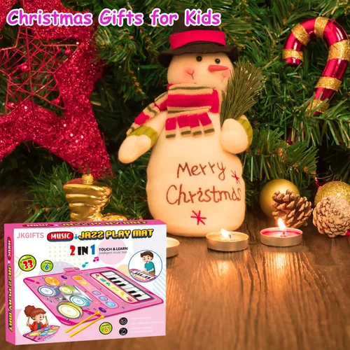 Miniatura 6 de Juguetes para niñas de 1 año Regalos, tapete de piano 2 en 1, juguetes Montessori para niñas de 1 a 2 años, juguete musical educativo Regalos