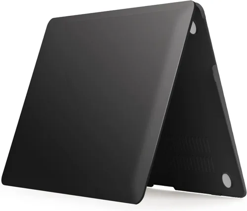 Miniatura 5 de iBenzer Carcasa rígida de plástico con superficie suave 3 en 1 y cubierta para teclado y protector de visualización para MacBook Air, Negro