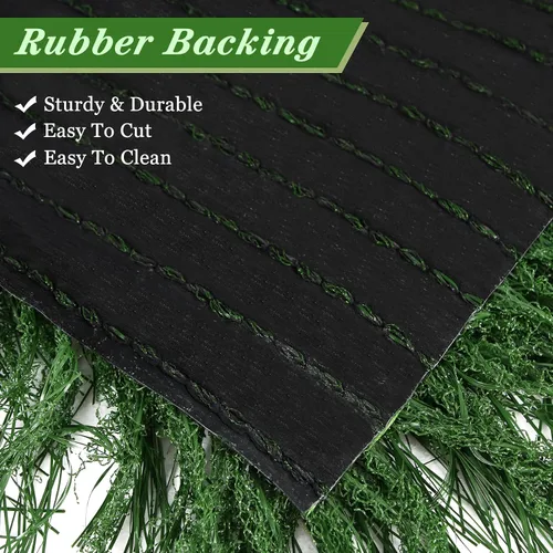 Miniatura 5 de XLX TURF Manteles Individuales Cuadrados Verdes de Césped Artificial para Centro de Mesa de Fiesta con Tema de Golf, Decoración de Primavera