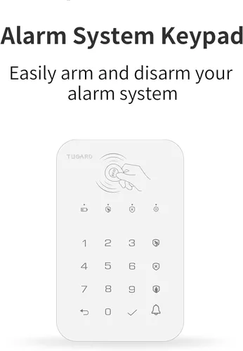Miniatura 2 de Teclado para sistema de alarma antirrobo WiFi GSM, base de sistema de alarma para el hogar inteligente, kit de 12 piezas, sistema de alarma