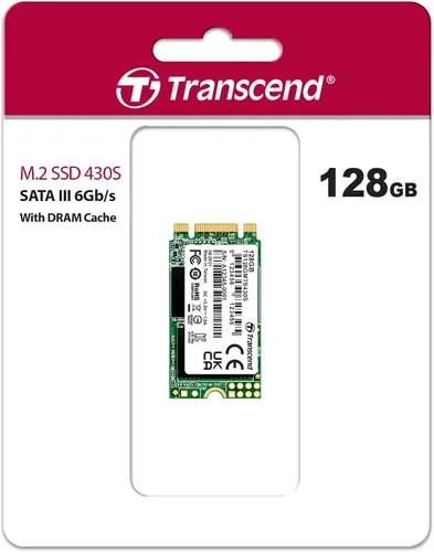 Miniatura 2 de Transcend SSD SATA III M.2 2242 de 128 GB, llave MTS430S B+M con caché DRAM, hasta 560 MB/s, SSD interno 3D TLC NAND