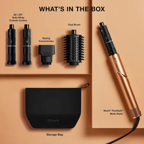 Miniatura 7 de Shark FlexStyle Air Multi-Styler y sistema de secado Cepillo secador de pelo para soplados con rizadores Coanda de envoltura automática, cepillo