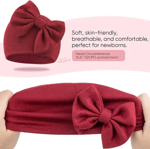 Miniatura 7 de BQUBO - Conjunto de guantes de algodón para recién nacidos, guantes de algodón, guantes antiarañazos