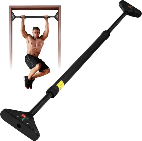 Yes4All - Barra de dominadas de pared resistente, barra de dominadas sobre la puerta, barra de agarre múltiple para chin up, barras de entrenamiento