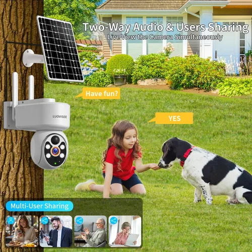 Miniatura 6 de Cámara de seguridad celular 4G inalámbrica para exteriores, cámara de seguridad solar sin WiFi, incluye tarjeta de memoria de 64 GB y tarjeta SIM