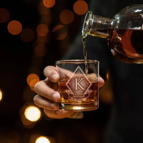 Miniatura 7 de D1 - Vaso de whisky personalizado para padrinos de boda, recuerdos de despedida de soltero personalizados y regalos para el mejor hombre