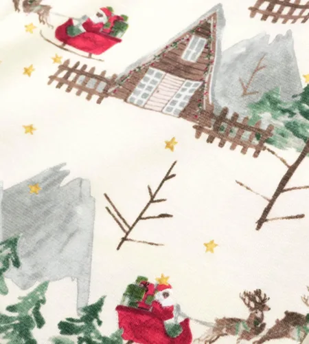 Miniatura 6 de Burt's Bees Baby Conjuntos de pijamas de Navidad familiares a juego, pijamas de algodón orgánico para niños, niños pequeños, mujeres y adultos