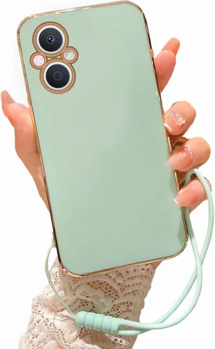 Miniatura 13 de Funda para teléfono N20, OnePlus Nord N20 5G para mujer, bonita funda protectora de TPU transparente suave con purpurina y correa de pie para Verde
