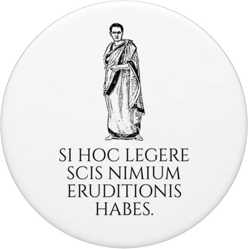 Miniatura 3 de Si Hoc Legere - Si puedes leer esto - Lenguaje latino - PopSockets Swappable PopGrip
