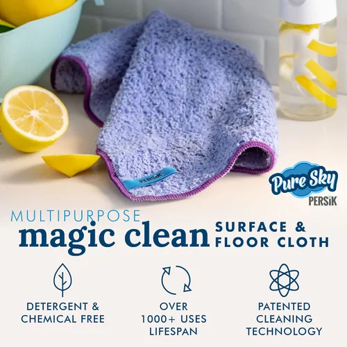 Miniatura 3 de Pure-Sky Magic Deep Clean - Paño de Limpieza Profunda – SOLO AÑADE Agua, No Se Necesitan Detergentes - Paño de Microfibra Ultra Multiusos - Se