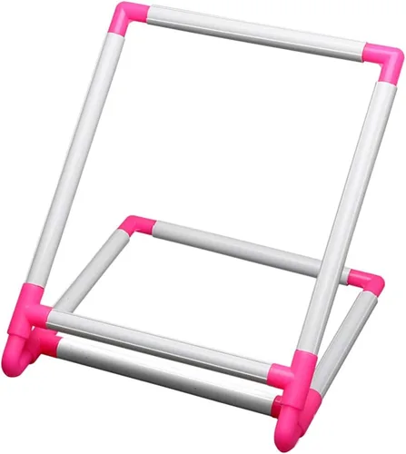 Soportes de alambre para estantes cruzados, soporte de piso, soporte de bordado de aro de bordado, marco de tapiz de bordado cruzado de escritorio