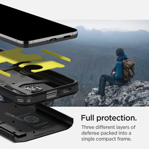 Miniatura 4 de Spigen Tough Armor diseñado para Galaxy S22 Case (2022) - Negro