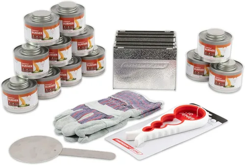 ¡Nuevo y mejorado! Juego de almacenamiento de combustible de cocina de emergencia premium, vida útil de más de 20 años | Disponible en 4 latas, 12