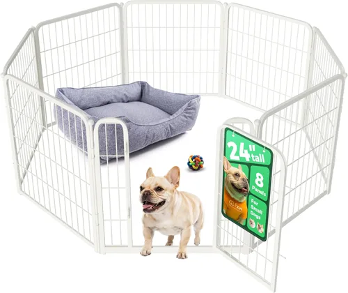 Miniatura 42 de FXW Homeplus Unleashed Corralito para Perros de Interior - Juego Sin Estrés y Seguro, Resistente de 24 Pulgadas 4 Paneles Corral para Cachorros