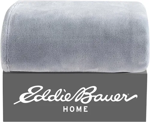 Miniatura 7 de Eddie Bauer - Manta, sherpa reversible súper suave y ropa de cama de forro polar cepillado, manta para sofá, ideal para descansar