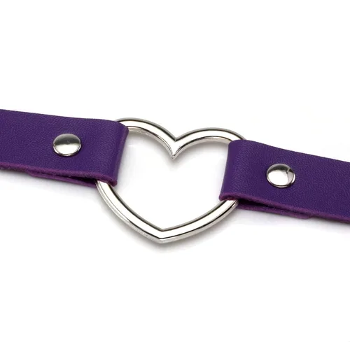 Miniatura 3 de Gargantilla de corazón punk para mujeres y niñas, collar gótico de piel sintética, ajustable, accesorios góticos