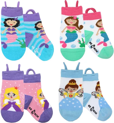 Miniatura 9 de Ez Sox Calcetines antideslizantes para niños y niñas, sin costuras, con agarre antideslizante