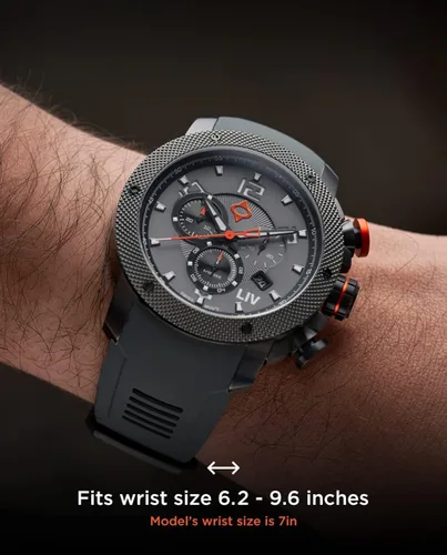 Miniatura 2 de LIV GX1 - Reloj clásico resistente con cronógrafo suizo de 177 pulgadas 316L SS 3D multicapa con fecha rápida resistente a los arañazos resistente